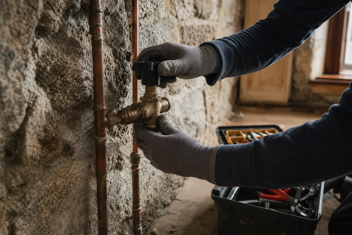 Plombier chauffagiste à Vitré : eau dure, bâti ancien, prix